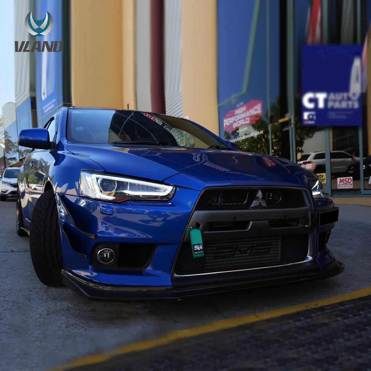 Vland 2008-2017 Mitsubishi Lancer Evo X Headlights With Dual Beam Projector