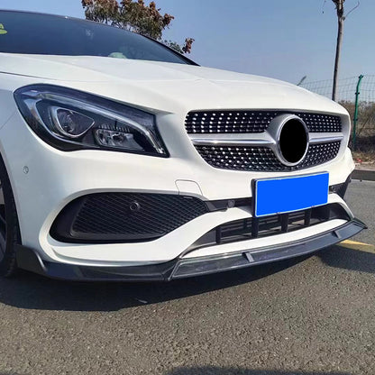 2016-2019 BenZ CLA W117 3 Parts Front Lip