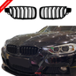 2012-2018 BMW 3 Series F30 Front Grille (No Logo) – Gloss Black Dual Slat Design