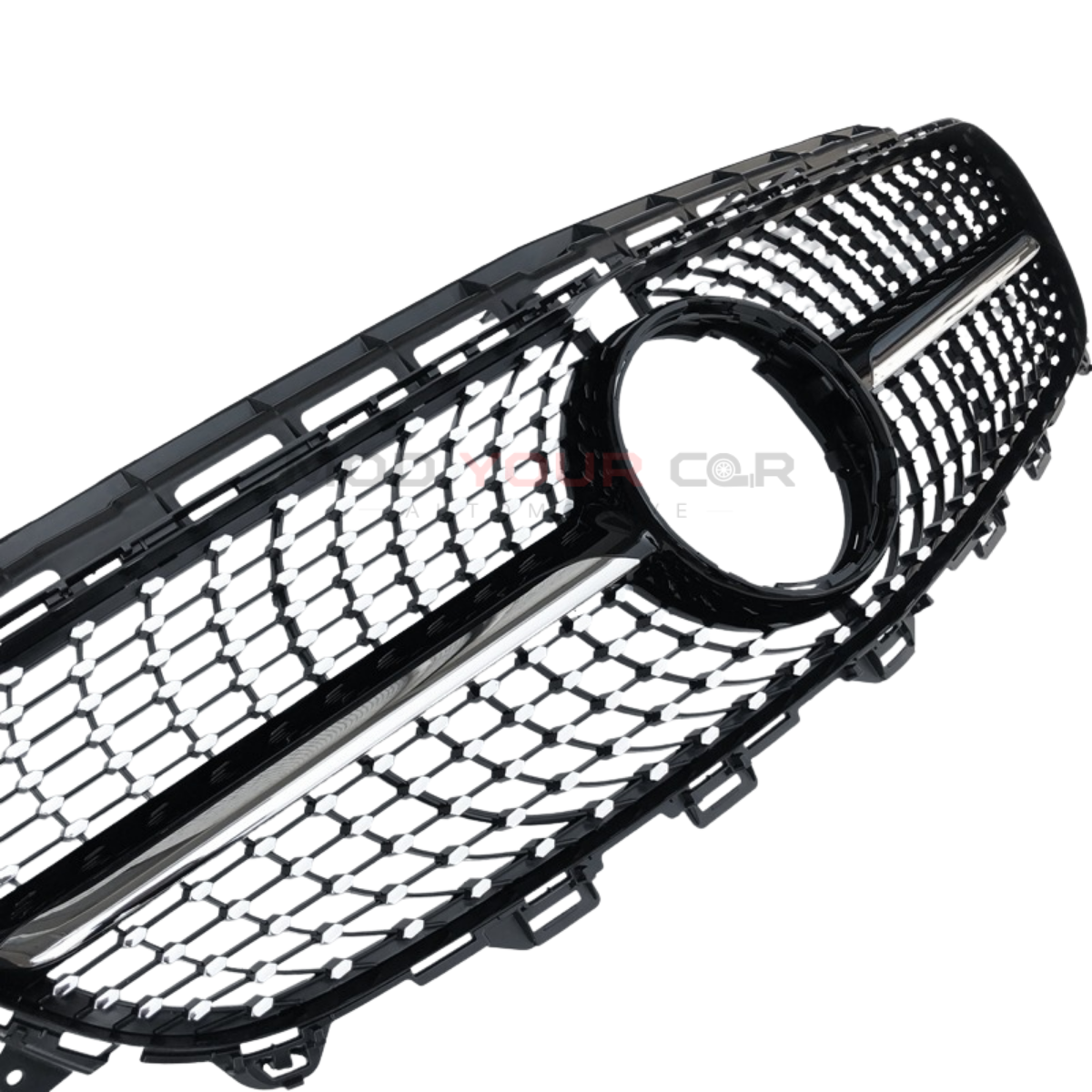 2017–2023 Mercedes-Benz E-Class W213 Diamond Panamericana Style Front Grille (Gloss Black)