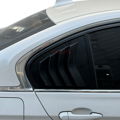 2012-2015 BMW 3 Series F30 Rear Window Louver Trim – Gloss Black ABS
