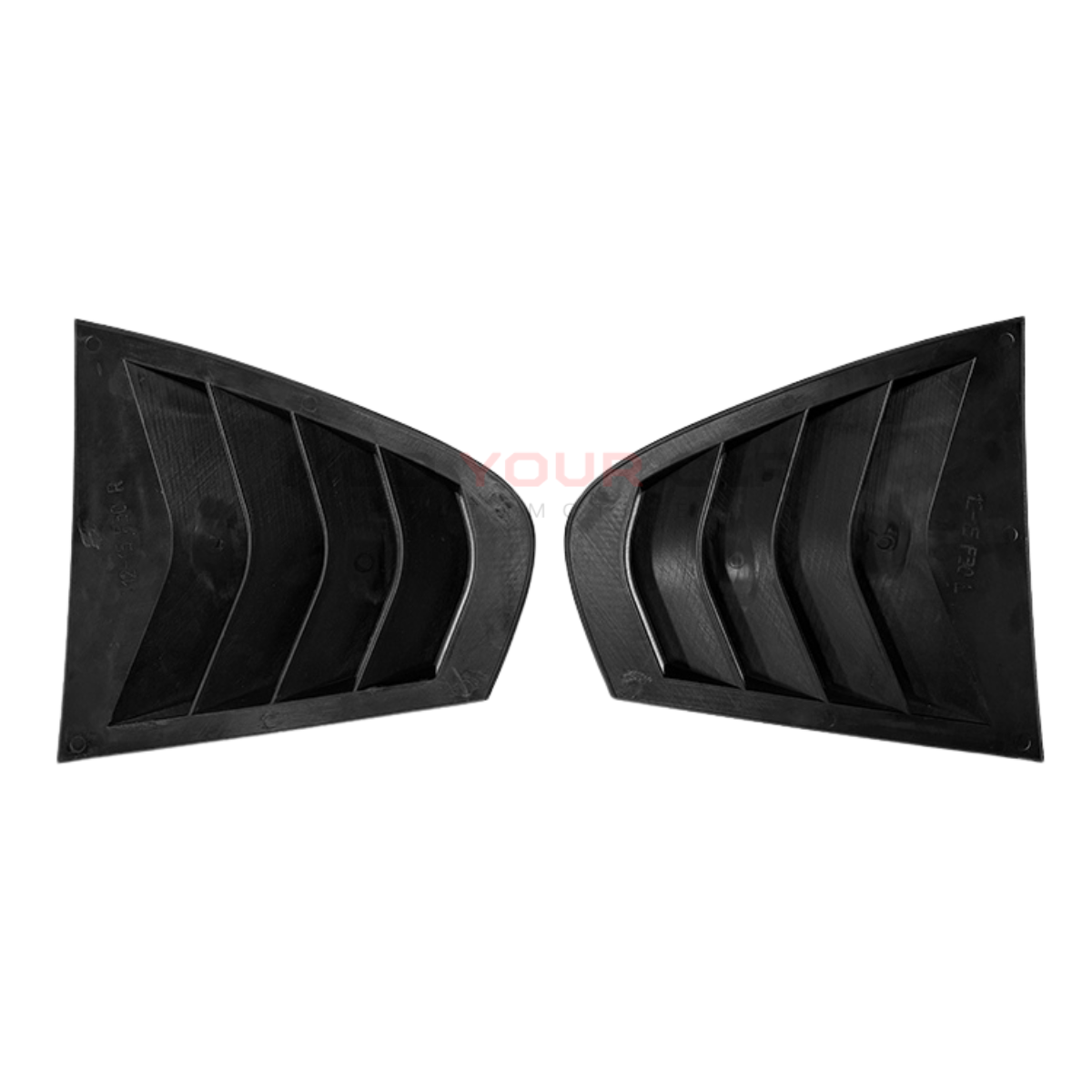 2012-2015 BMW 3 Series F30 Rear Window Louver Trim – Gloss Black ABS