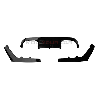 2014-2020 BMW F80 M3 / F82 M4 V Style Rear Diffuser with Side Splitters – Gloss Black ABS