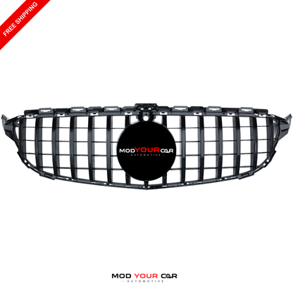 2019–2021 Mercedes-Benz C-Class W205 GTR Panamericana Style Front Grille (Gloss Black)