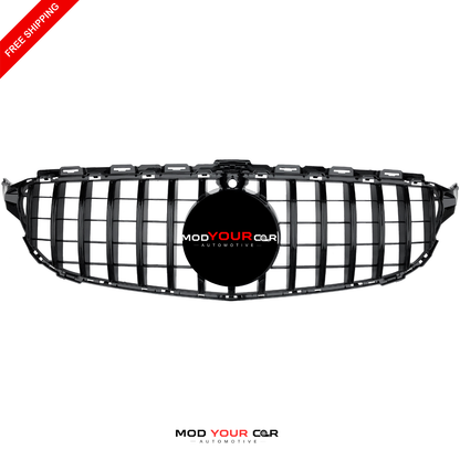 2015–2018 Mercedes-Benz C-Class W205 GTR Panamericana Style Front Grille (Gloss Black)