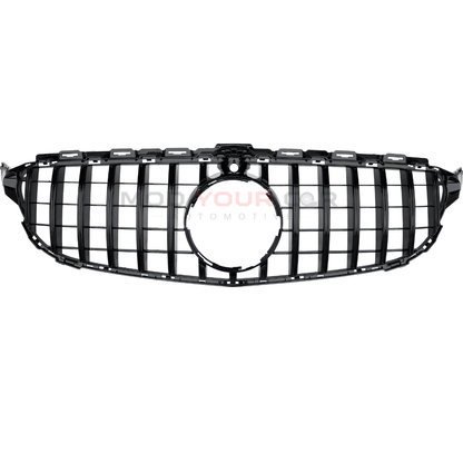2015–2018 Mercedes-Benz C-Class W205 GTR Panamericana Style Front Grille (Gloss Black)