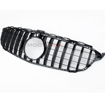 2015–2018 Mercedes-Benz C-Class W205 GTR Panamericana Style Front Grille (Gloss Black)