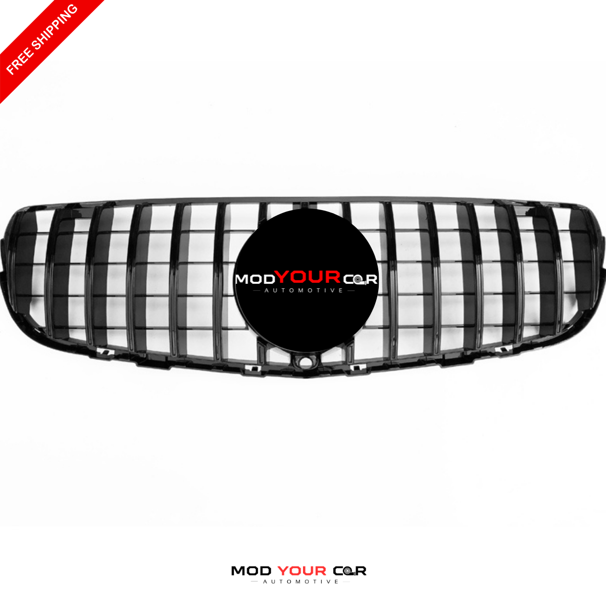2016–2022 Mercedes-Benz GLC-Class X253 GTR Panamericana Style Front Grille (Gloss Black)