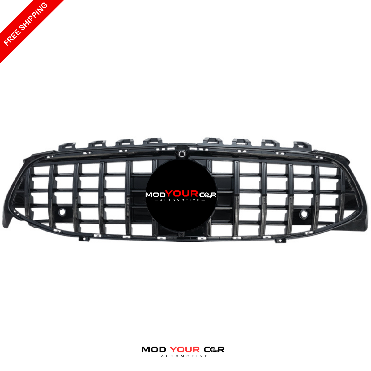 2020–2024 Mercedes-Benz CLA-Class C118 Diamond Panamericana Style Front Grille (Gloss Black)