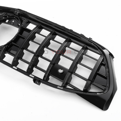 2020–2024 Mercedes-Benz CLA-Class C118 Diamond Panamericana Style Front Grille (Gloss Black)