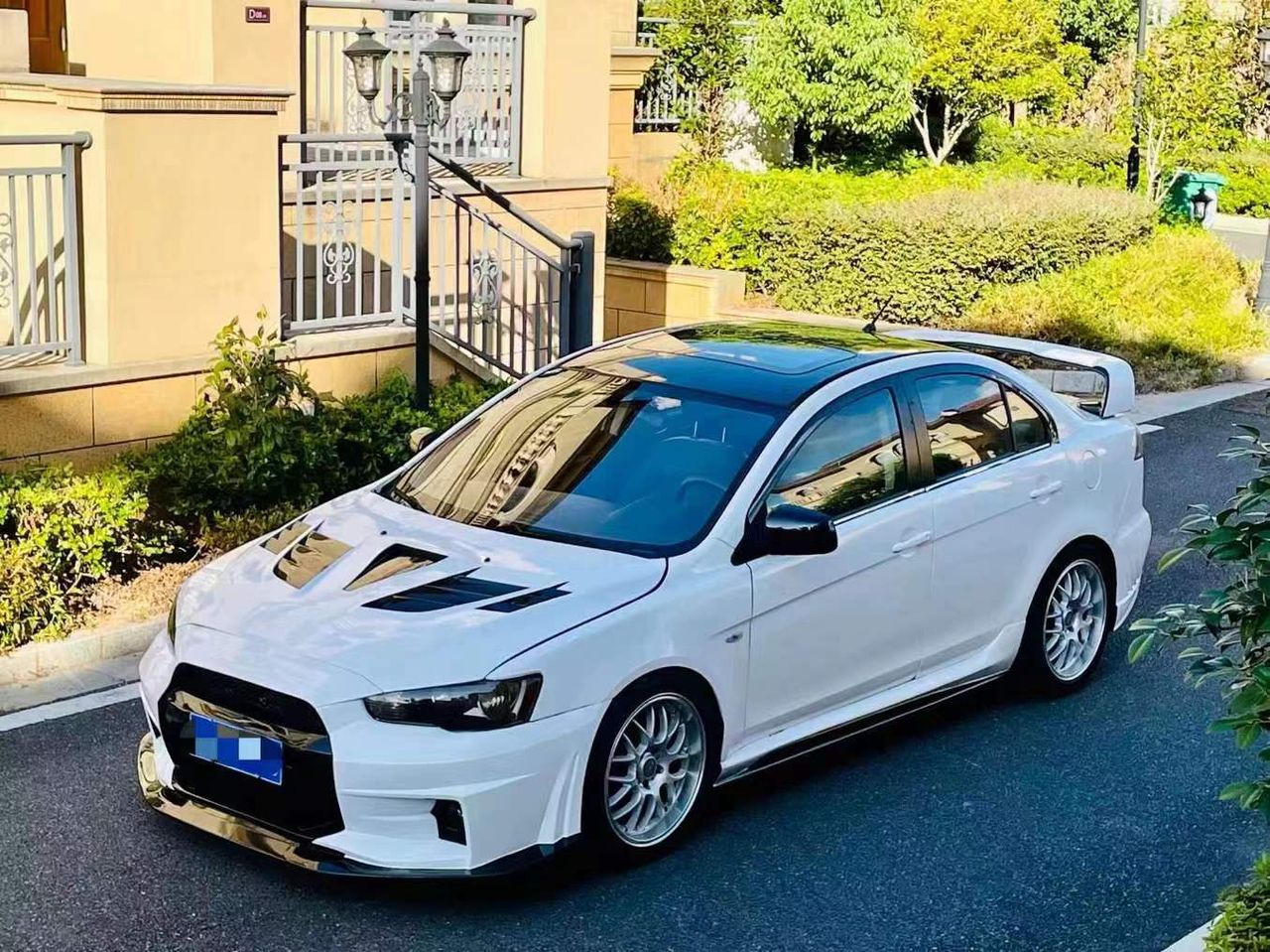 2010–2015 Mitsubishi Lancer Evolution X VARIS V2 Style Front Bumper – Unpainted FRP Material with Aggressive Aero Ducts and Splitter Design