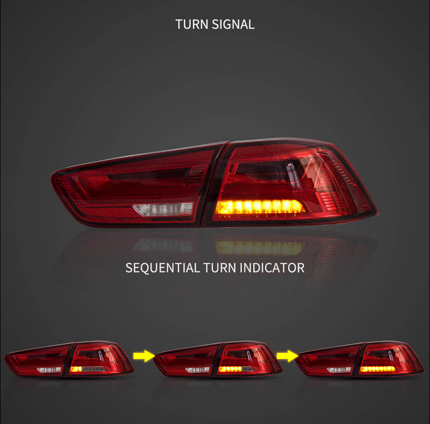 08-17 Mitsubishi Lancer & EVO X Vland LED Tail Lights