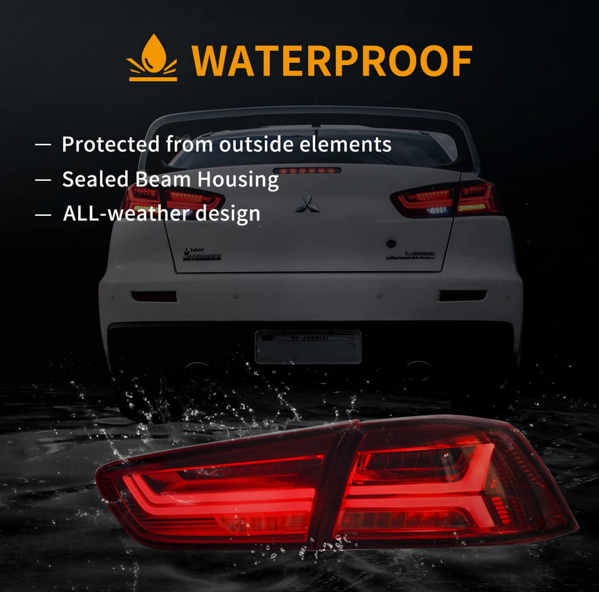 08-17 Mitsubishi Lancer & EVO X Vland LED Tail Lights