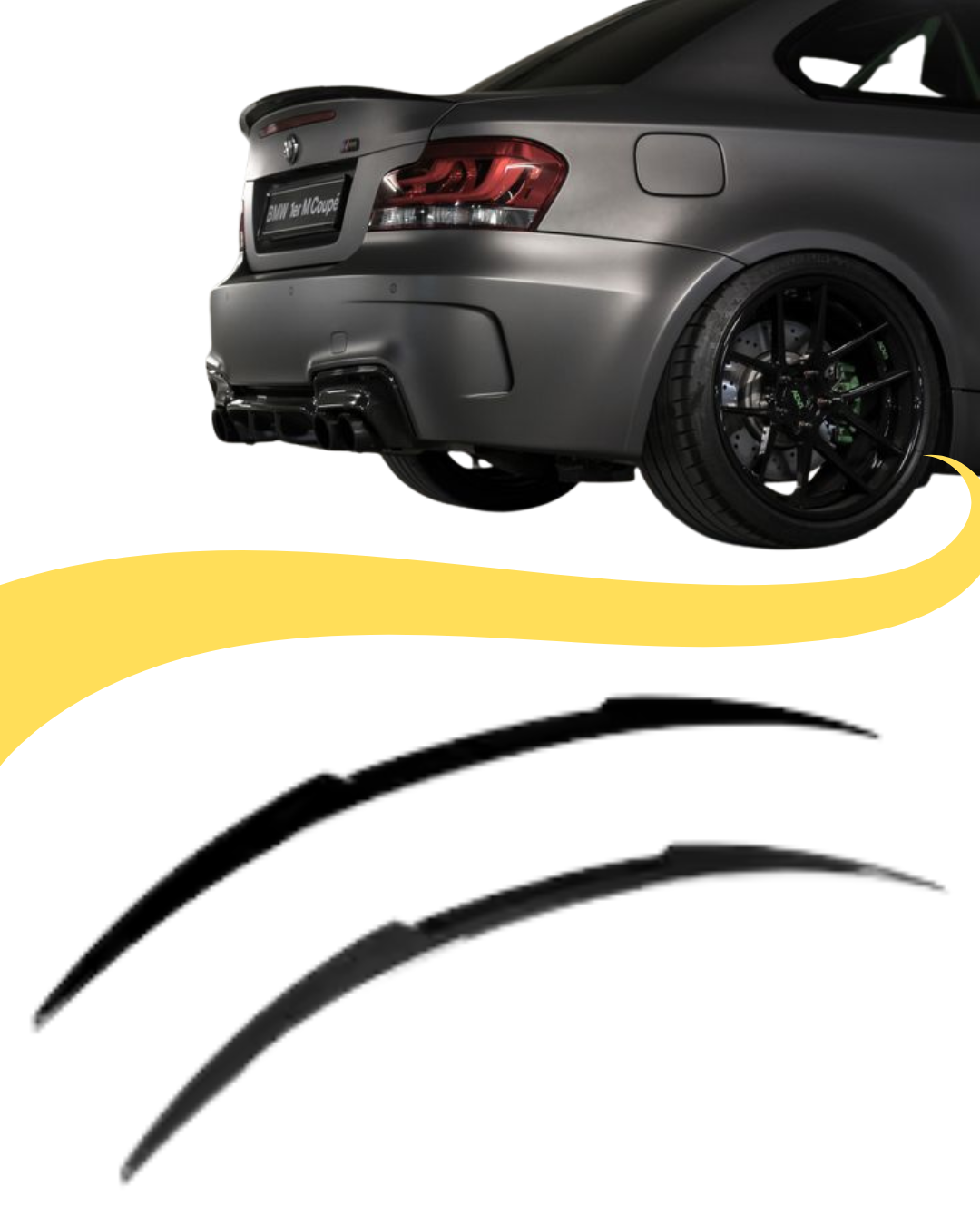 2007-2013 BMW 1 Series E82 P Style Rear Spoiler