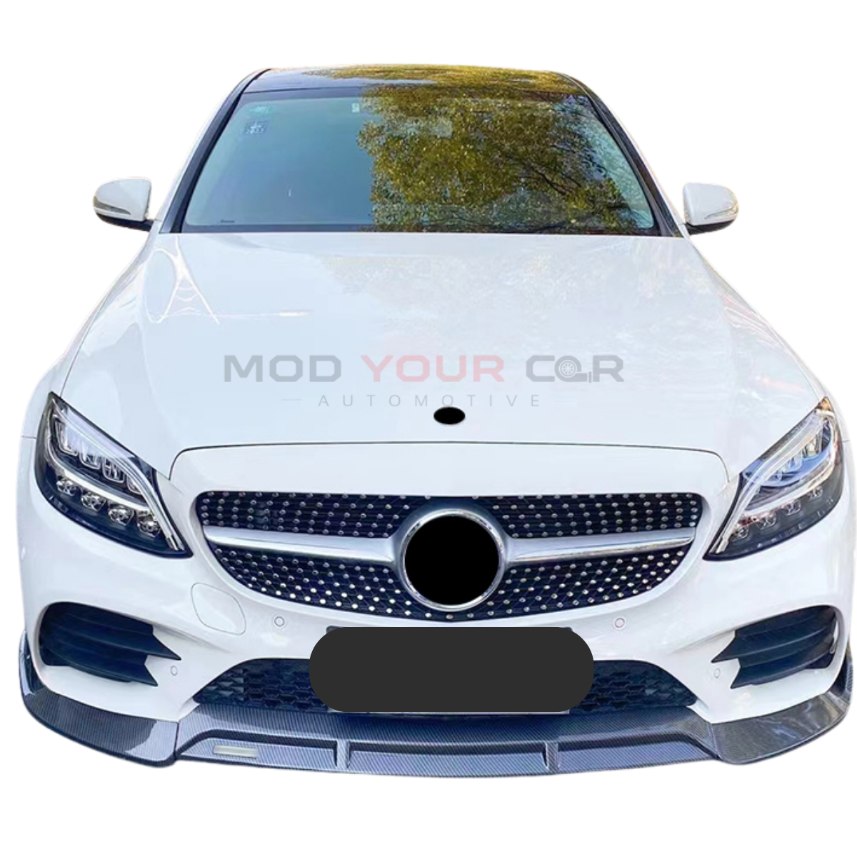 2015-2018 BenZ C-class W205 Front Lip - GLOSS Black Only