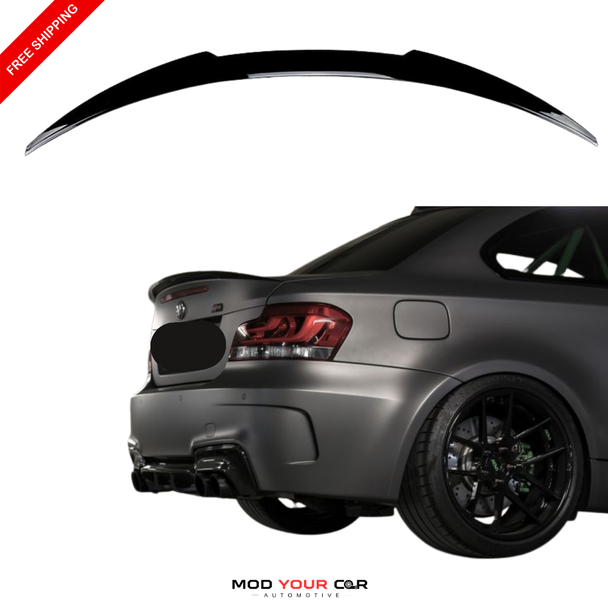 2007-2013 BMW 1 Series E82 P Style Rear Spoiler
