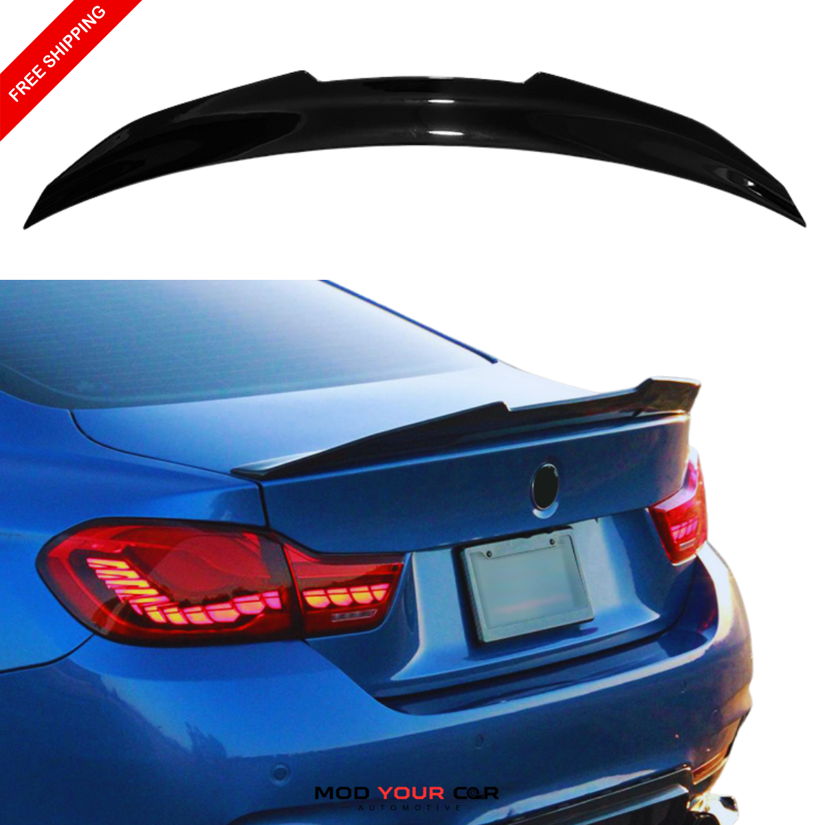 2014-2020 BMW 4 Series 4 Doors F36 PSM Style Rear Spoiler