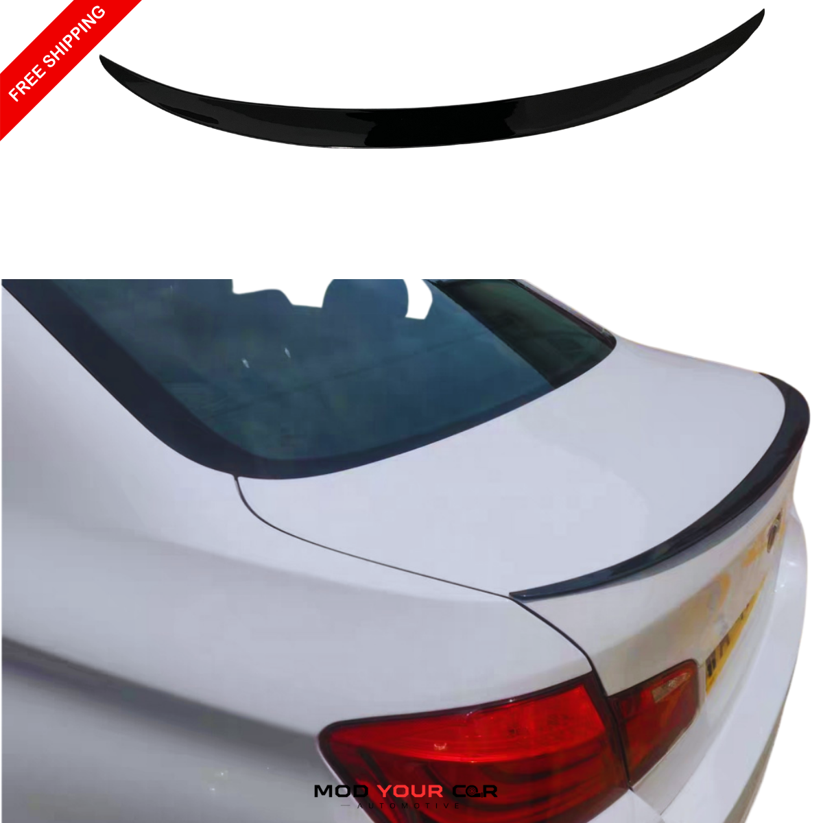 2010-2016 BMW 5 Series F10 P Style Rear Spoiler