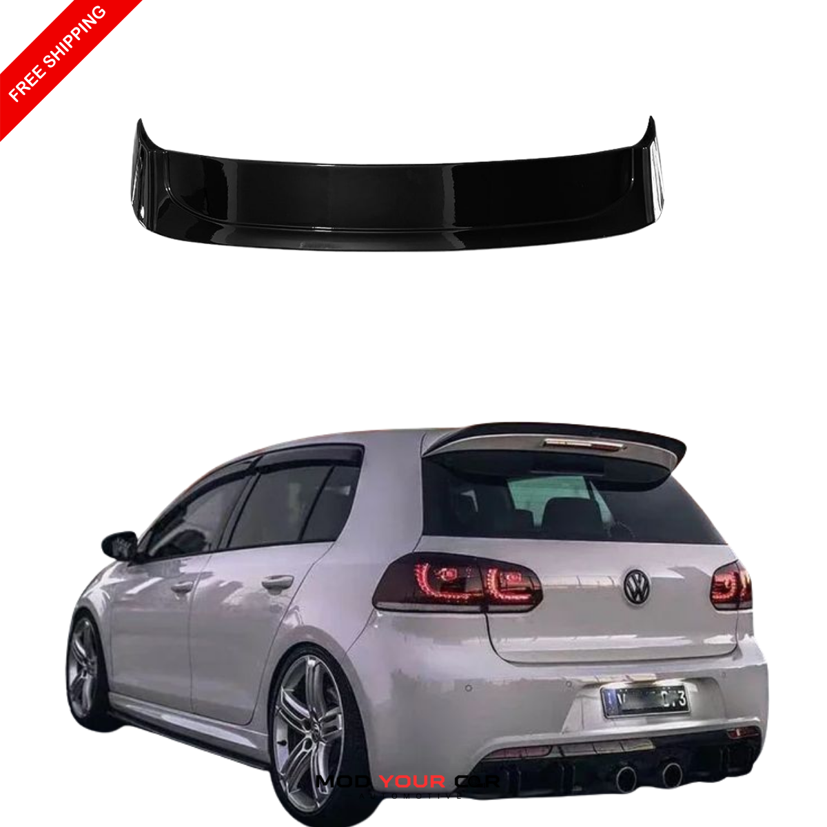2010-2013 Golf 6 GTI/R Rear Spoiler