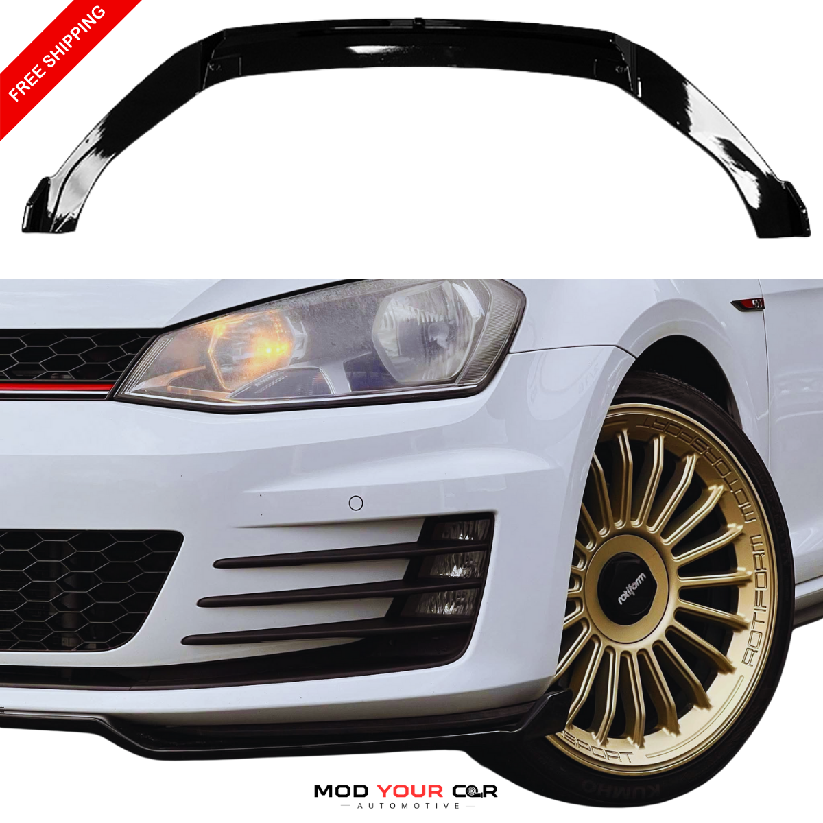 2012-2017 Golf 7 Max Type Front Lip