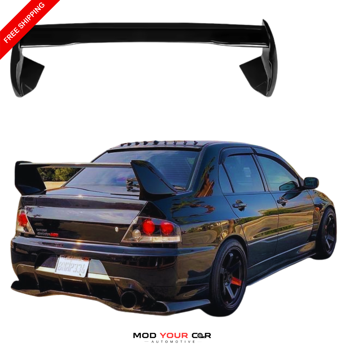 Evo 8 Rear Spoiler（3 Parts)