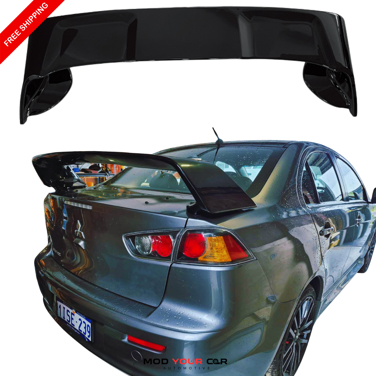 Mitsubishi Lancer (2008-2017) EVO X Style Rear Spoiler