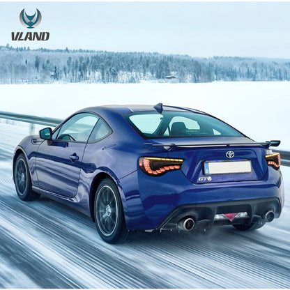 12-20 Toyota 86 GT86 FT86 13-20 Subaru BRZ 13-20 Scion FR-S Vland LED Tail Lights [Dragon Style]