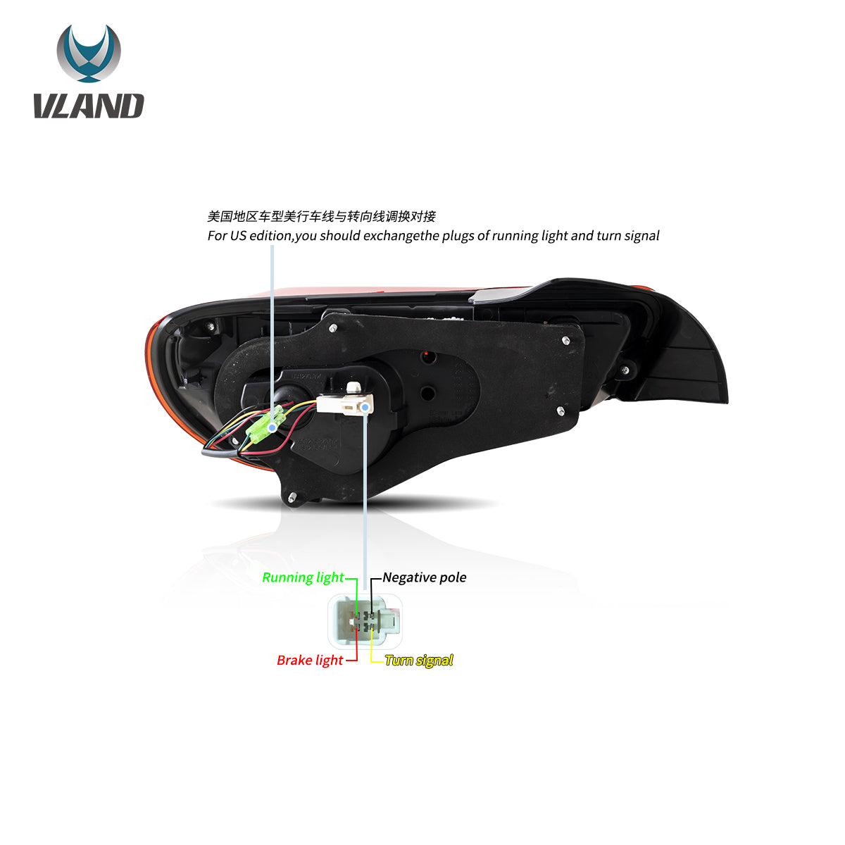 12-20 Toyota 86 GT86 FT86 13-20 Subaru BRZ 13-20 Scion FR-S Vland LED Tail Lights [Dragon Style]