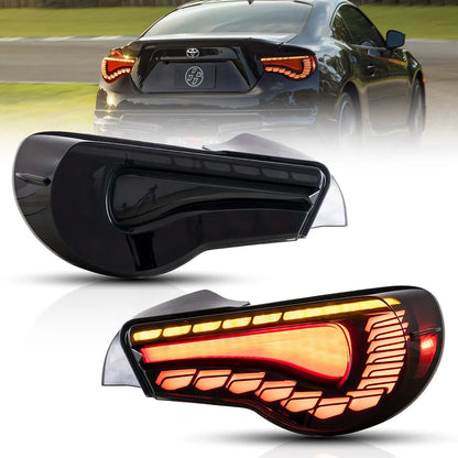 12-20 Toyota 86 GT86 FT86 13-20 Subaru BRZ 13-20 Scion FR-S Vland LED Tail Lights [Dragon Style]