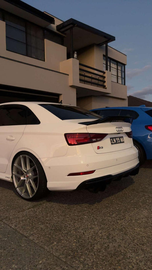 GLOSS BLACK 2014-2020 AUDI A3(8V) Sedan R Style Rear Spoiler